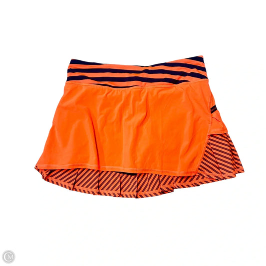 Athletic Skort By Lululemon In Blue & Orange, Size: 6