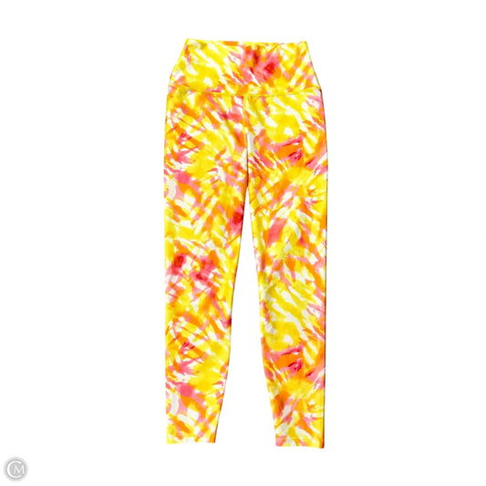 Athletic Leggings By Carbon In Pink & Yellow, Size: S