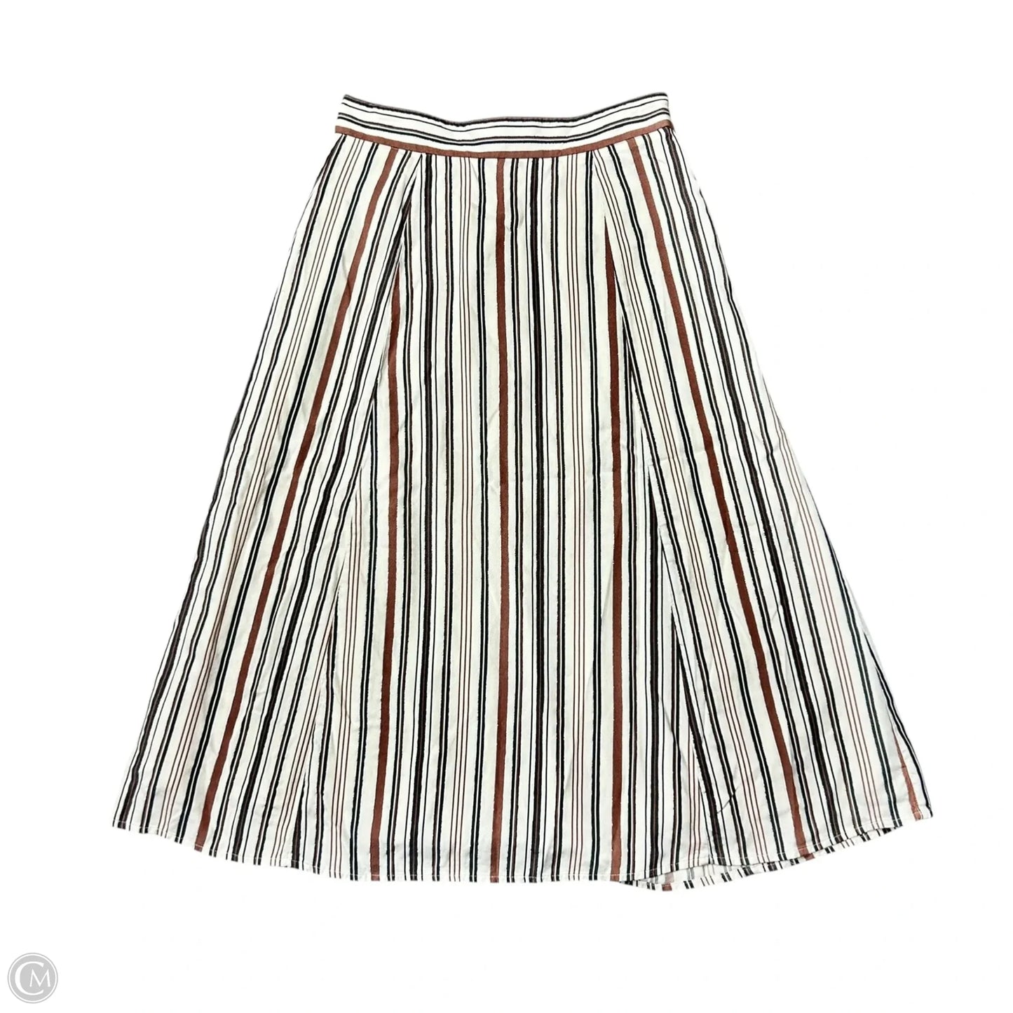 Skirt Maxi By Loft In Brown & Cream, Size: 4