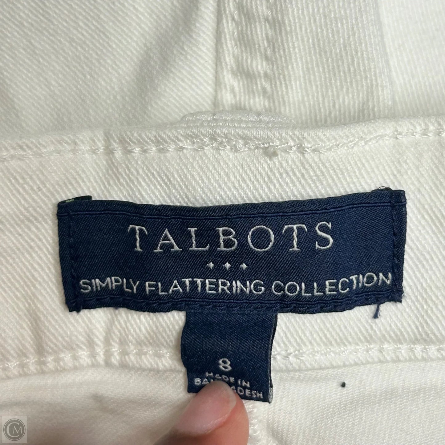 Jeans Boyfriend By Talbots In Cream, Size: 8