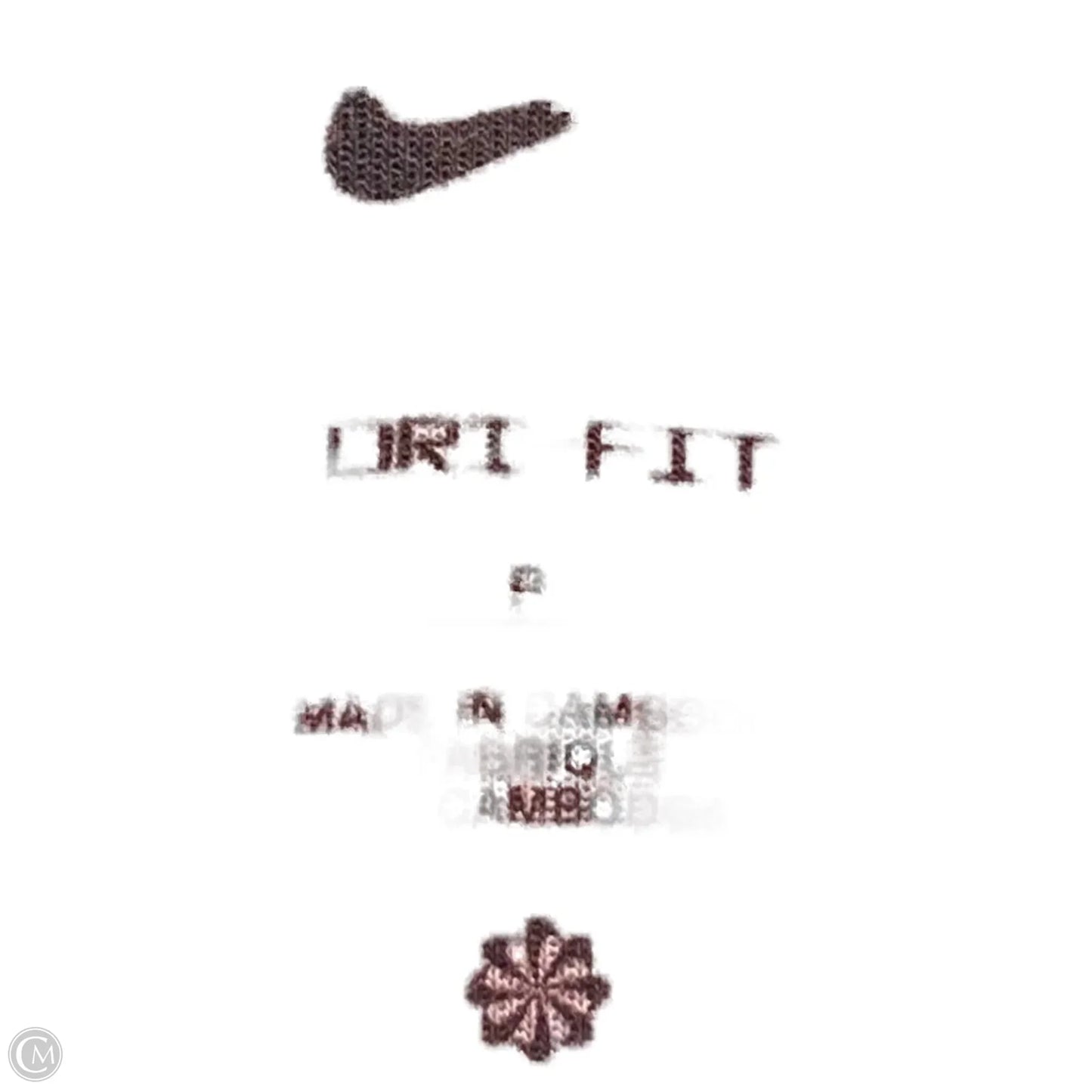 Athletic Sweatshirt Collar By Nike In Peach, Size: S