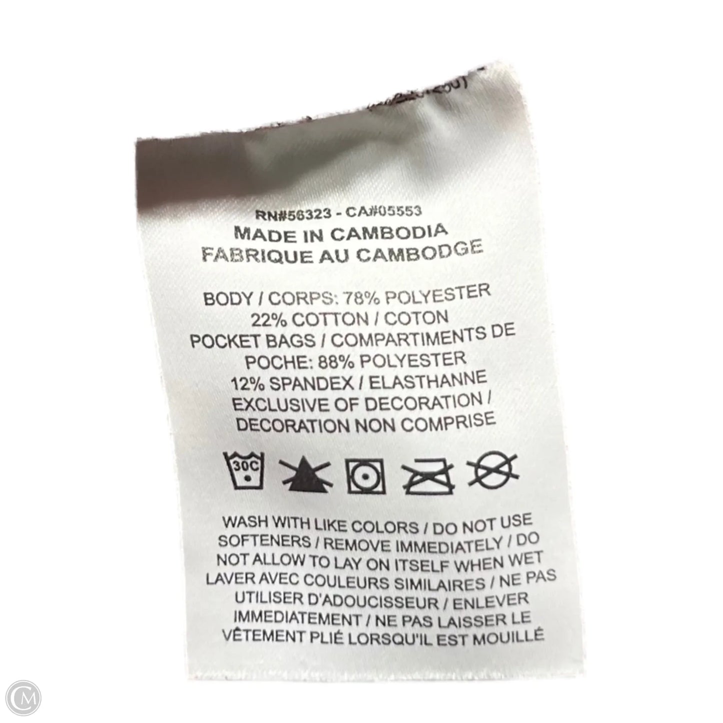 Athletic Sweatshirt Collar By Nike In Peach, Size: S