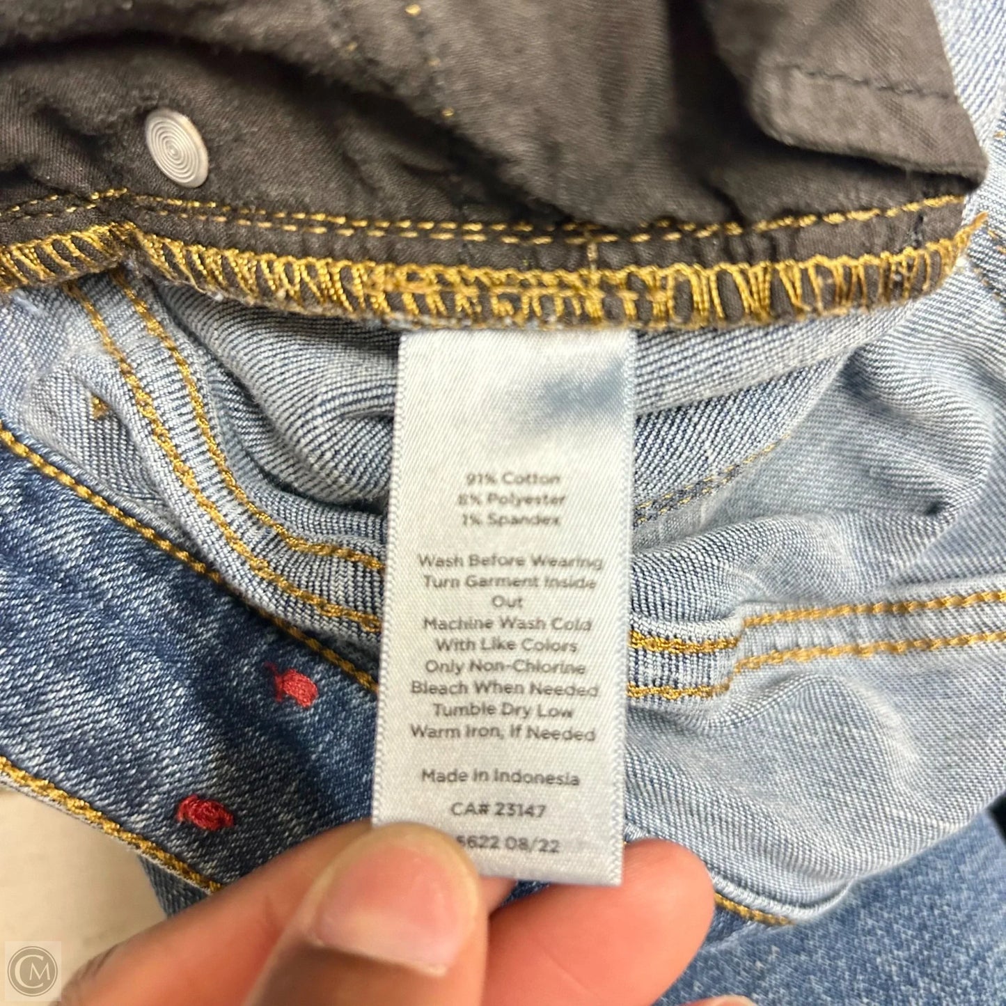 Jeans Boyfriend By Talbots In Blue Denim, Size: 8