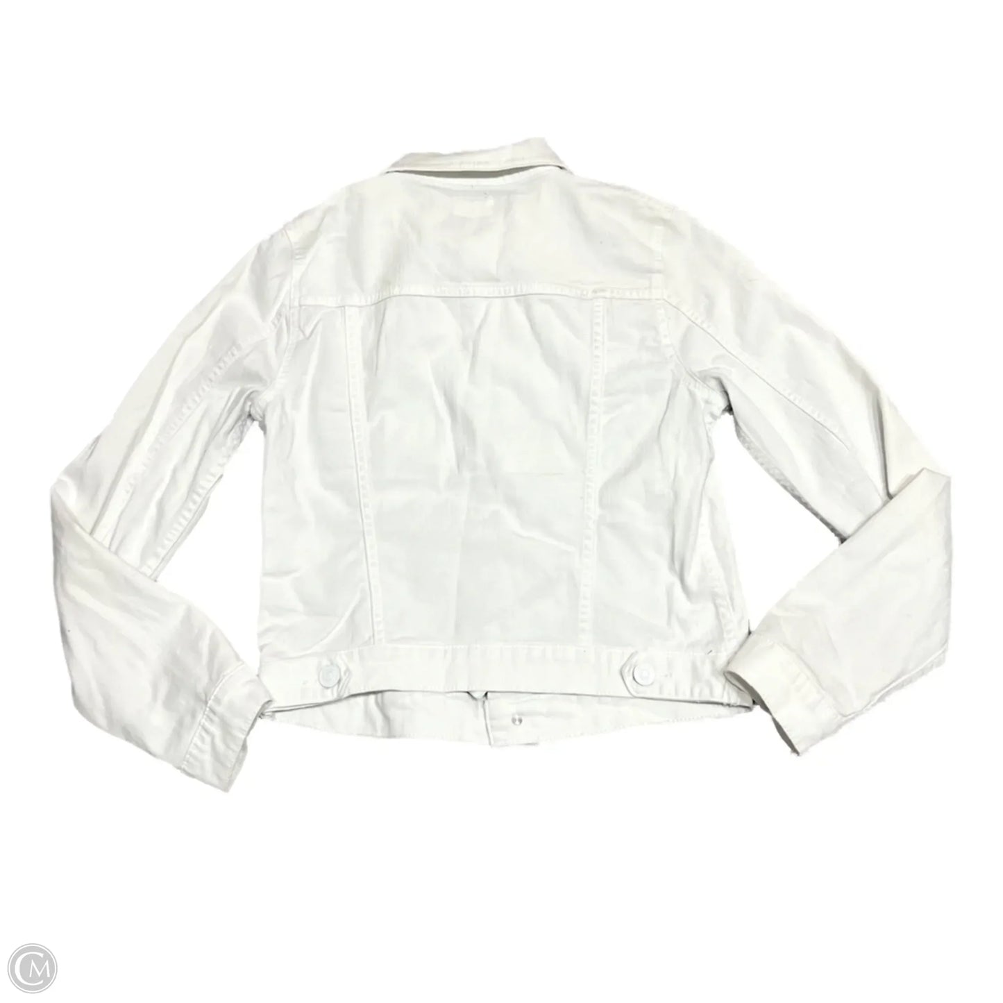 Jacket Denim By Hudson In White Denim, Size: S
