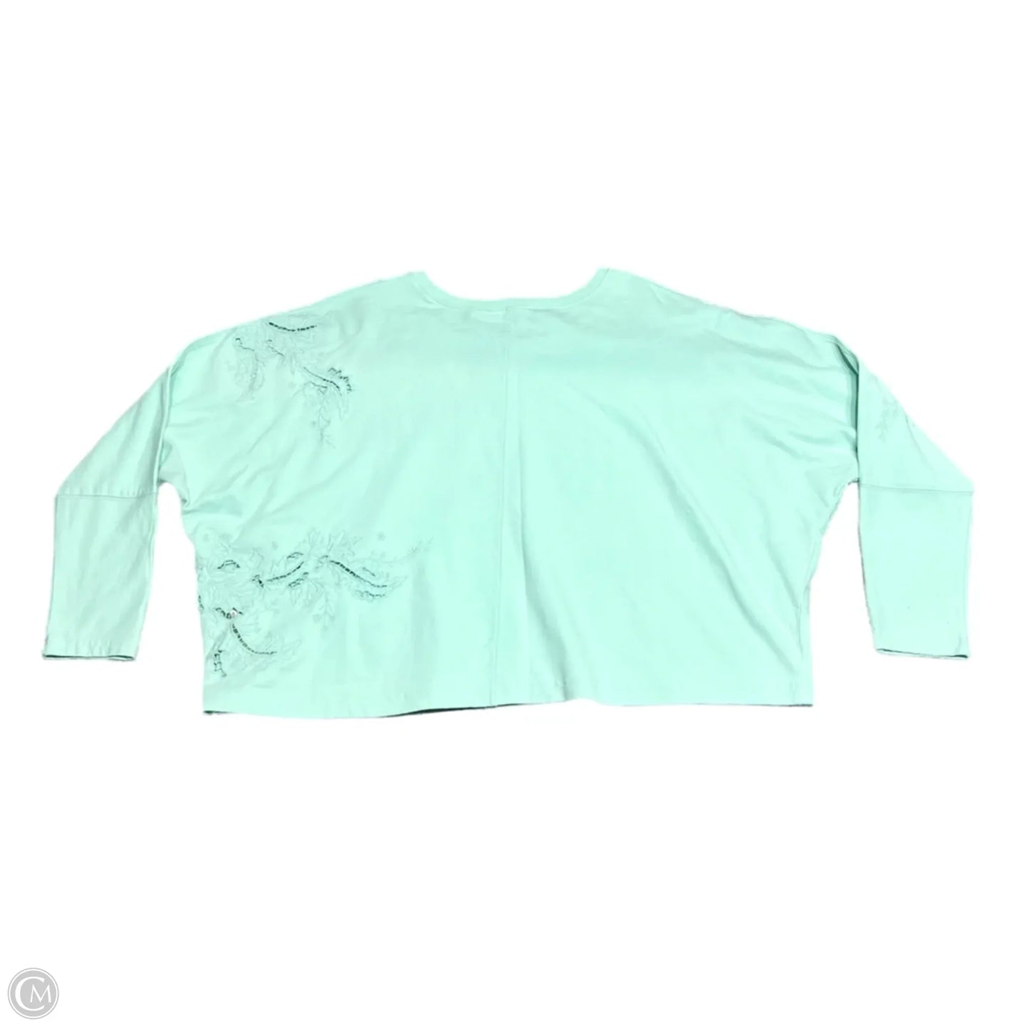 Sweatshirt Crewneck By Anthropologie In Aqua, Size: L