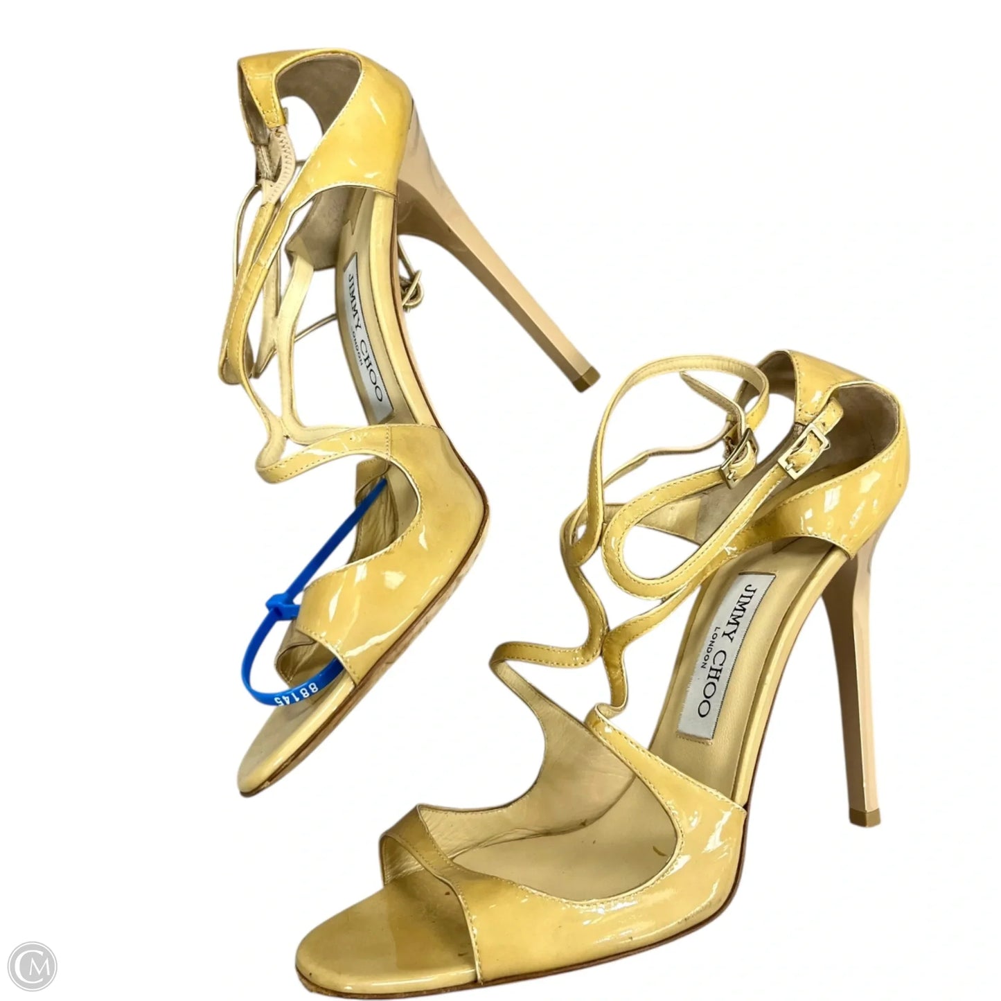 Sandals Luxury Designer By Jimmy Choo In Tan, Size: 10