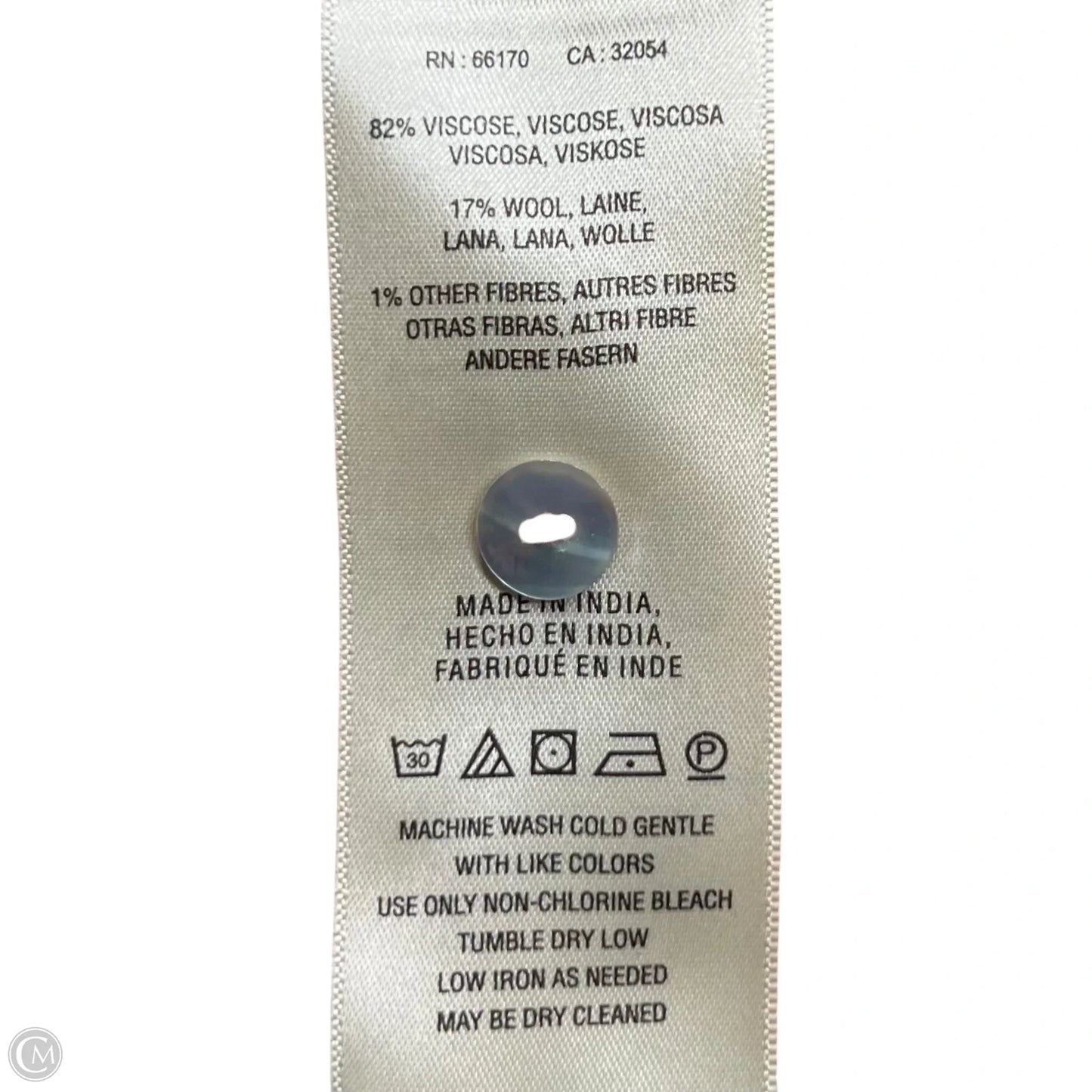 Top Long Sleeve By Maeve In Blue & Orange, Size: S