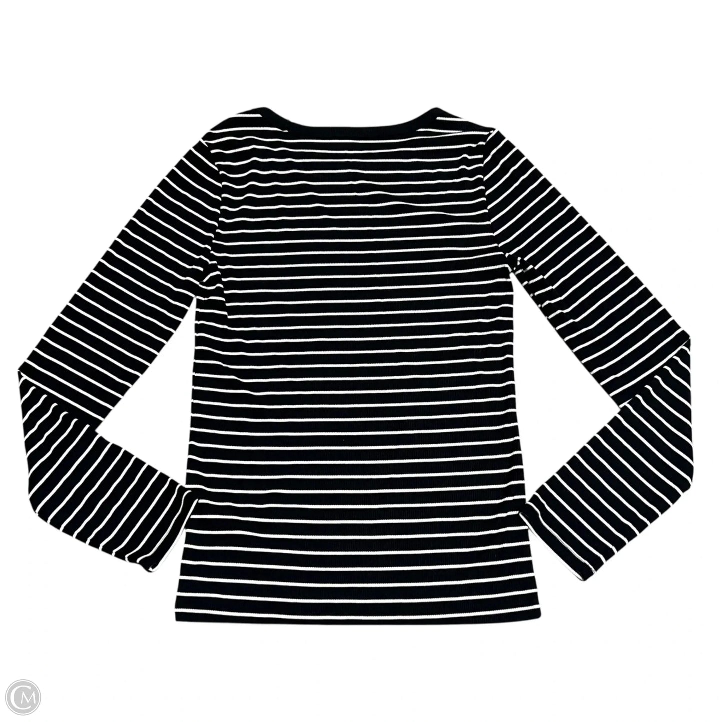 Top Long Sleeve By Gap In Striped Pattern, Size: M