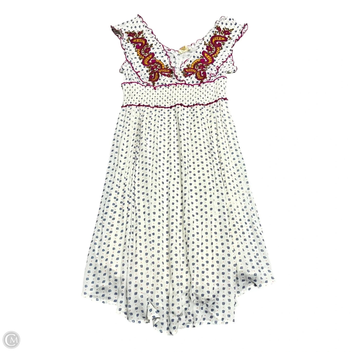 Dress Casual Midi By Lilka In Blue & Cream, Size: Xs