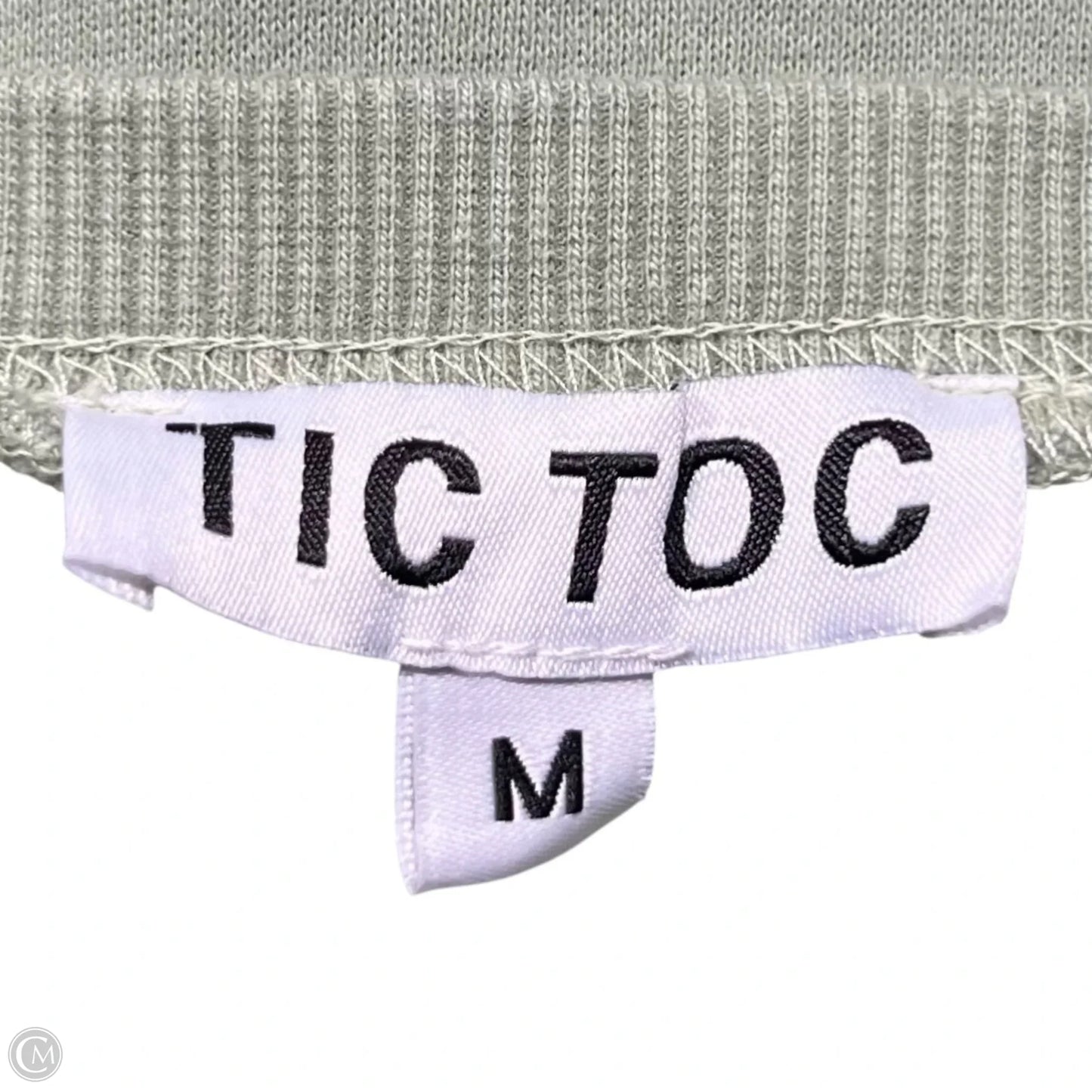 Sweatshirt Crewneck By Tic Toc In Green, Size: M