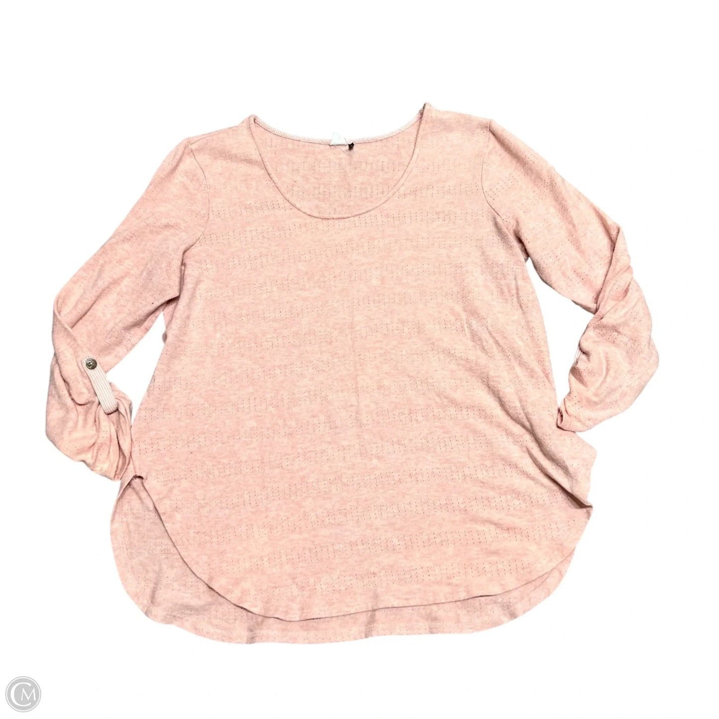 Sweater By Anthropologie In Peach, Size: Xl