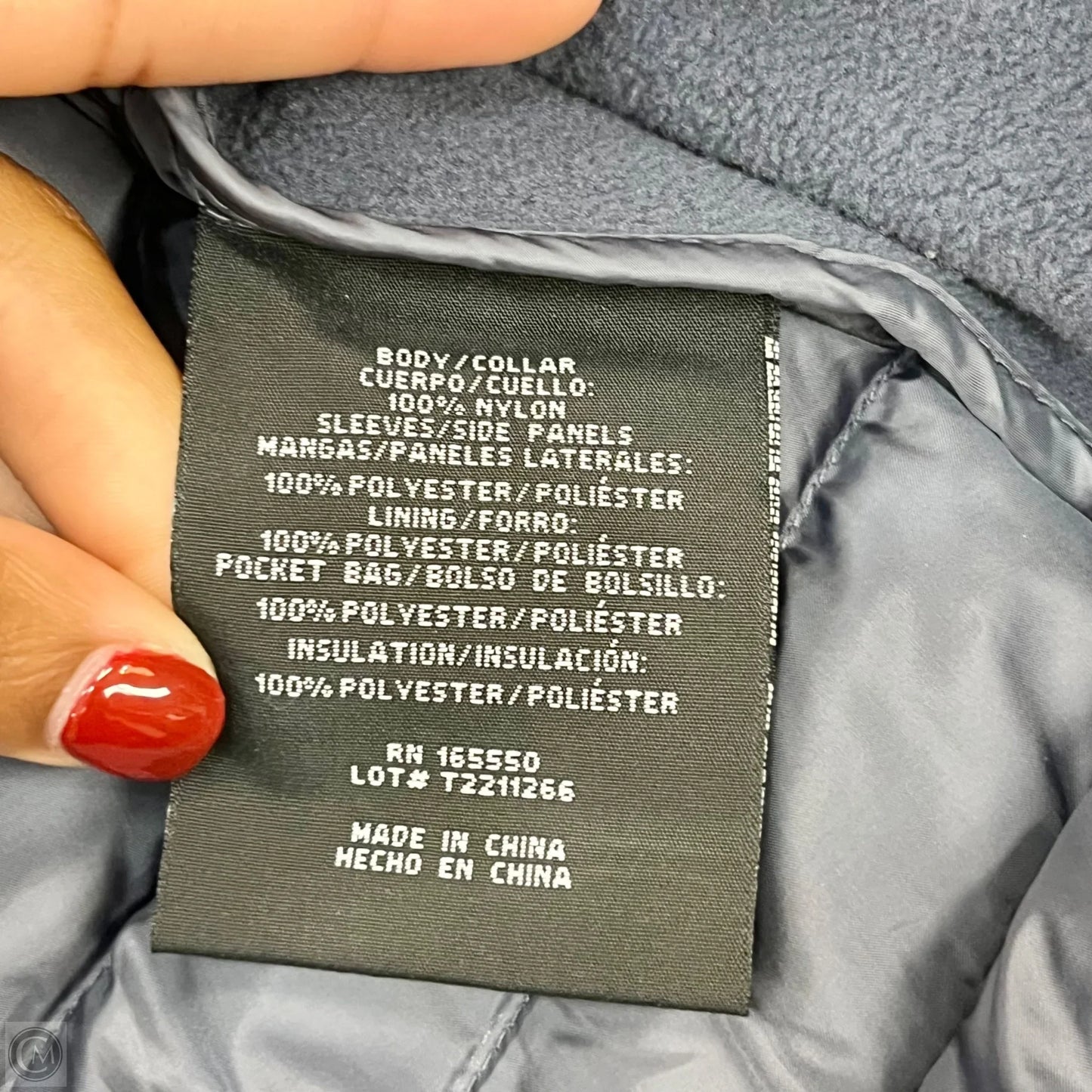 Coat Puffer & Quilted By 32 Degrees In Grey, Size: L