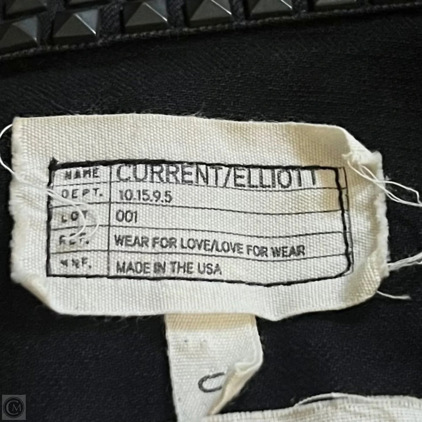 Jacket Denim By Current Elliott In Black, Size: Xs