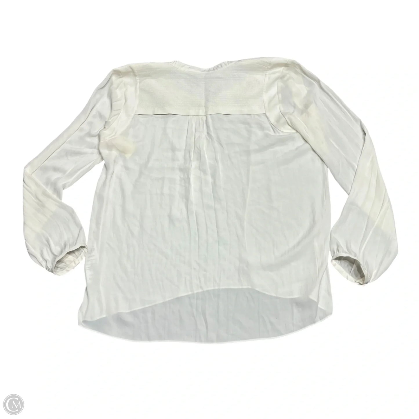 Top Long Sleeve By Armani Exchange In Cream, Size: M