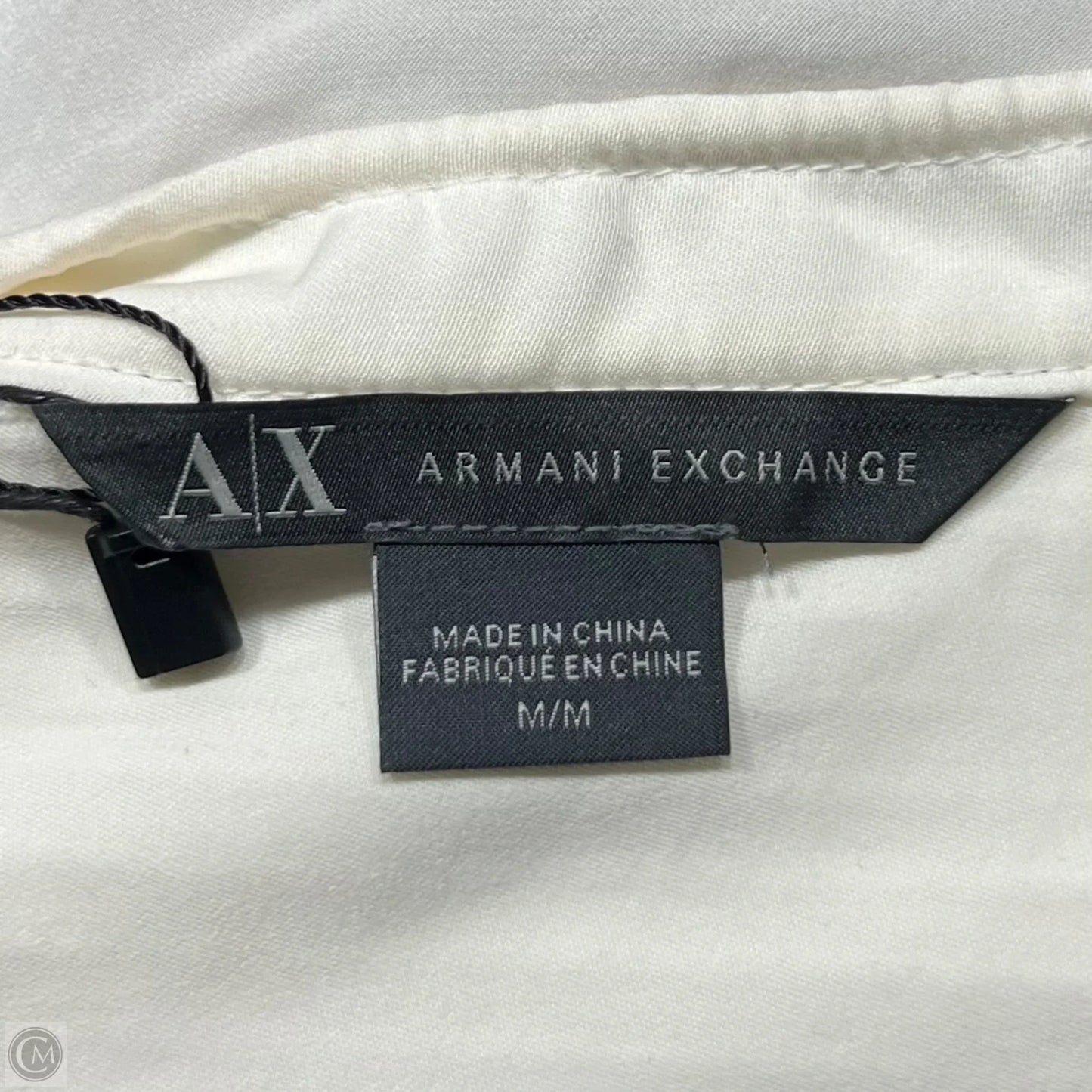 Top Long Sleeve By Armani Exchange In Cream, Size: M