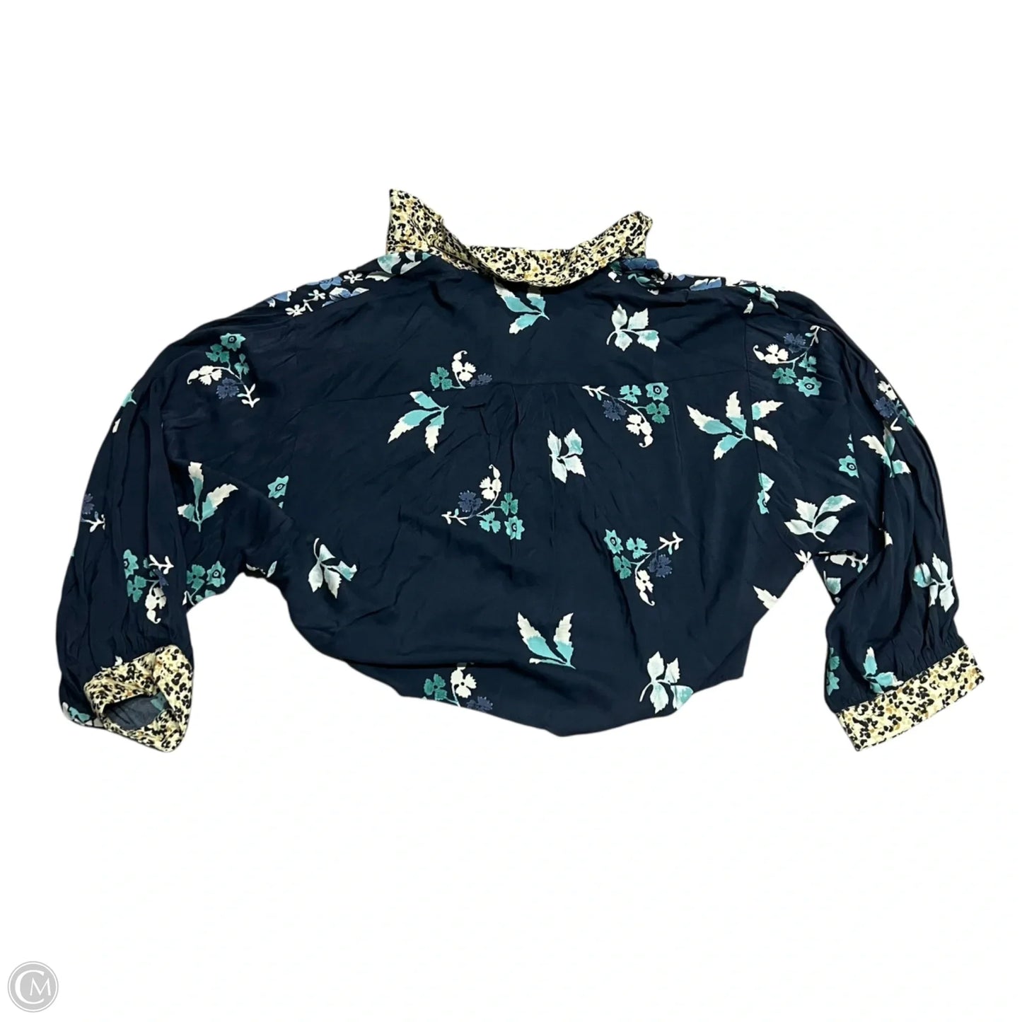 Top Long Sleeve By Anthropologie In Blue, Size: Xs