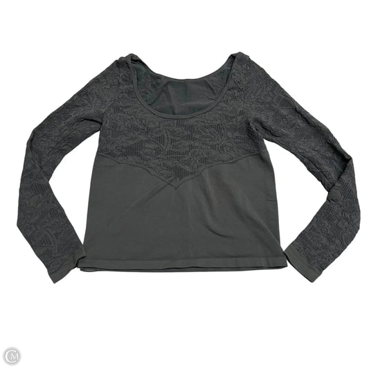 Top Long Sleeve Basic By Anthropologie In Grey, Size: S
