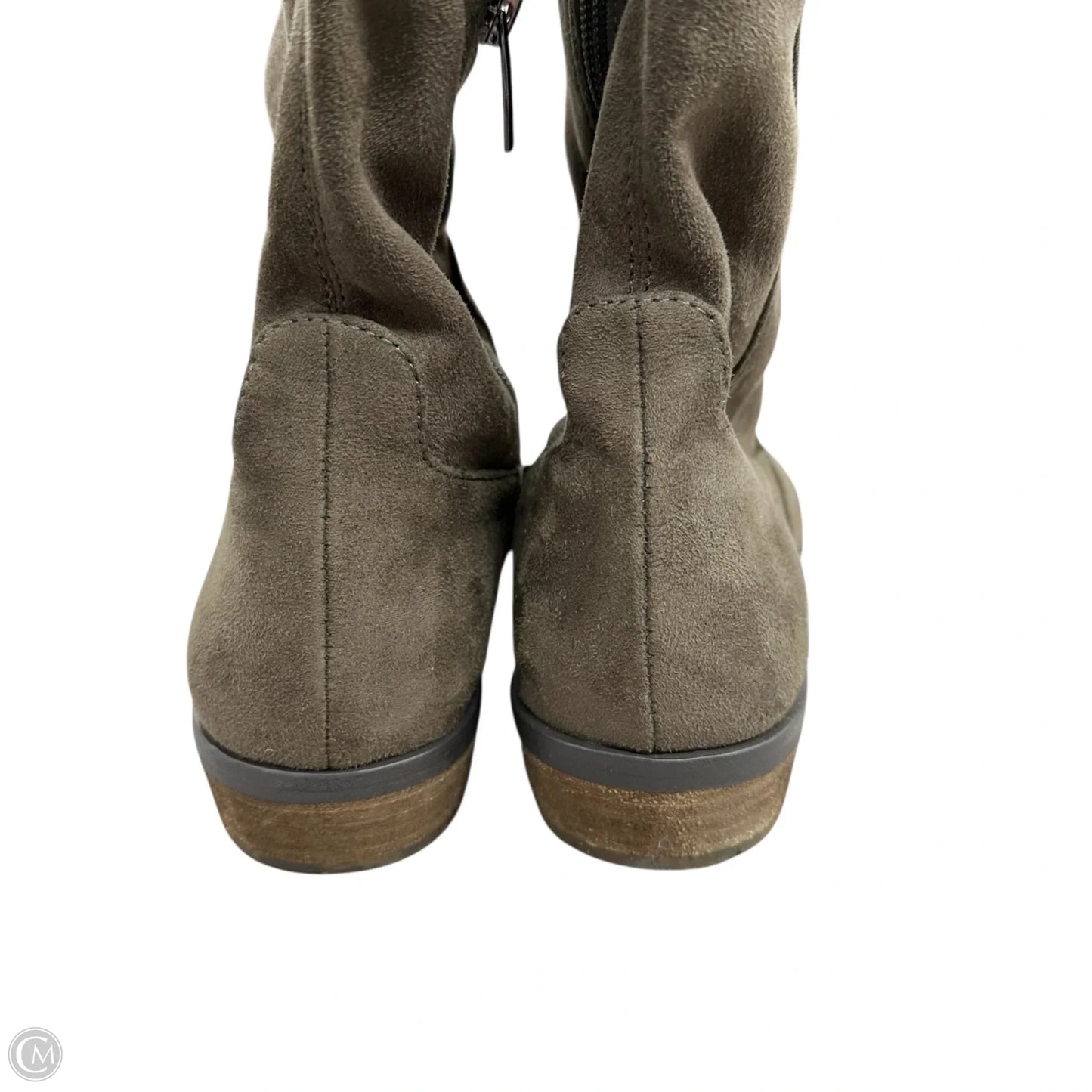 Boots Over-the-knee Heels By Vince Camuto In Taupe, Size: 10