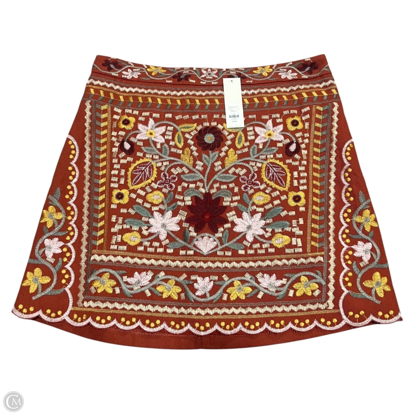 Skirt Mini & Short By Blue Rain In Orange, Size: 12