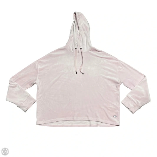 Sweatshirt Hoodie By Dkny In Pink, Size: M
