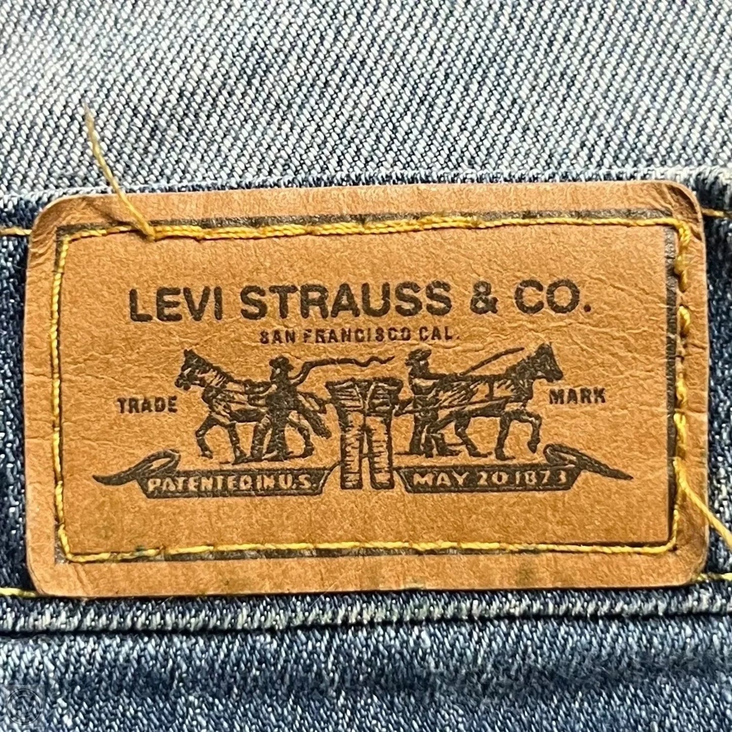 Jeans Boot Cut By Levis In Blue Denim, Size: 8