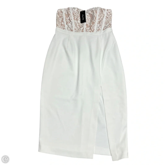 Dress Party Midi By City Chic In White, Size: L