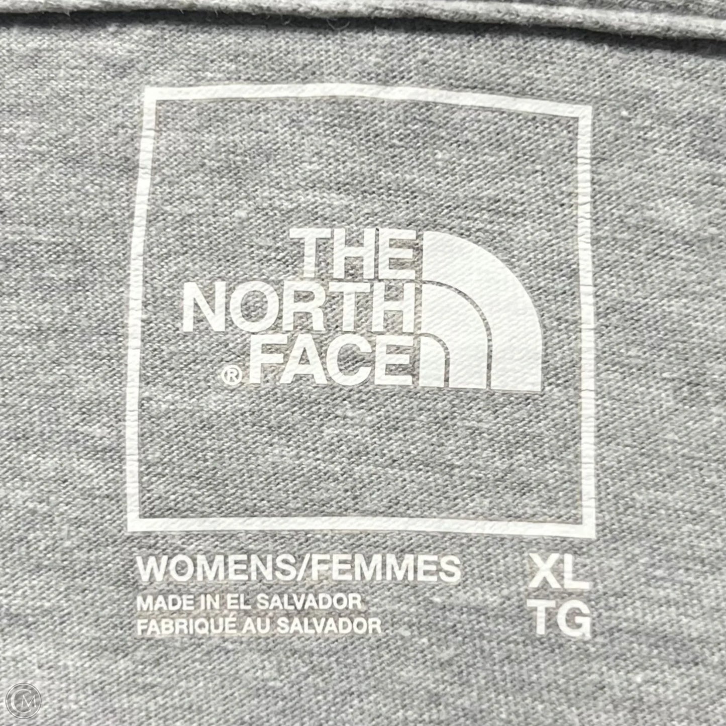 Top Long Sleeve By The North Face In Grey & White, Size: Xl