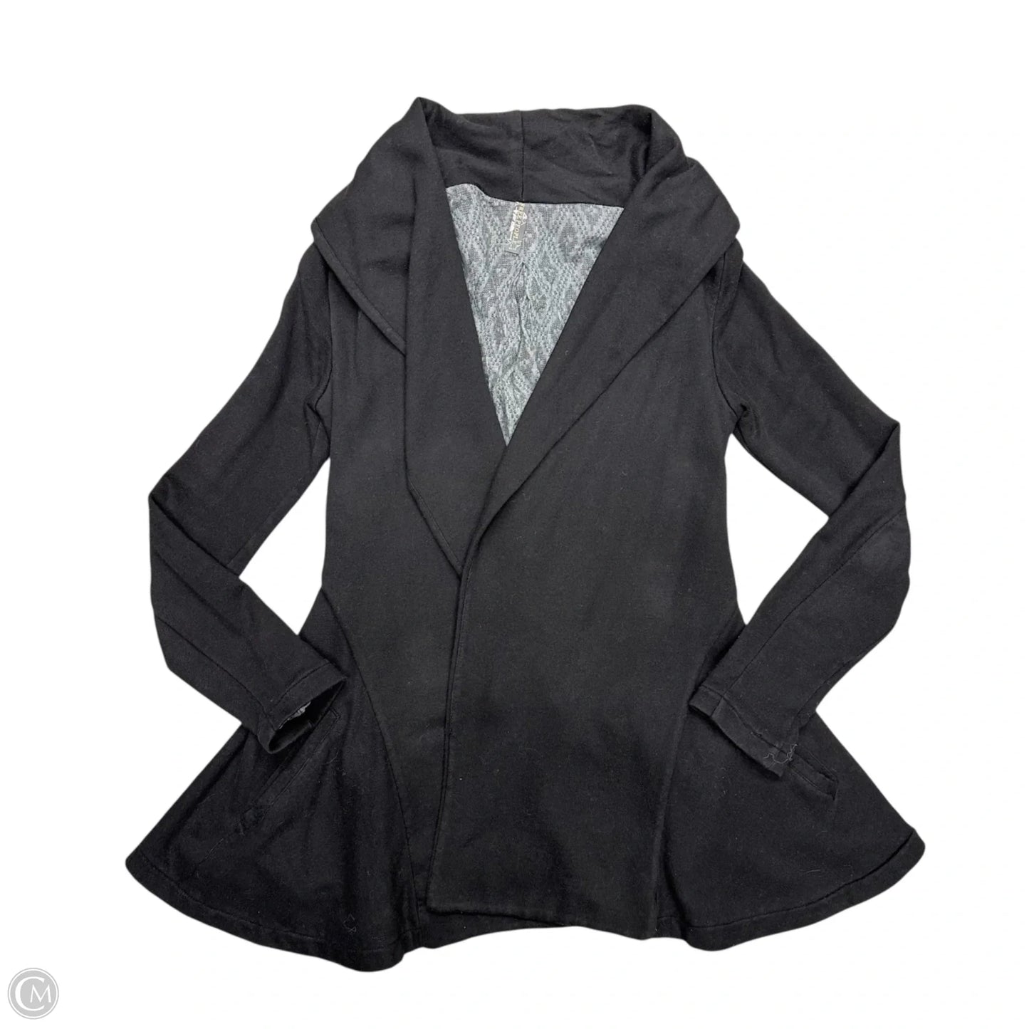 Sweater Cardigan By Free People In Black, Size: Xs