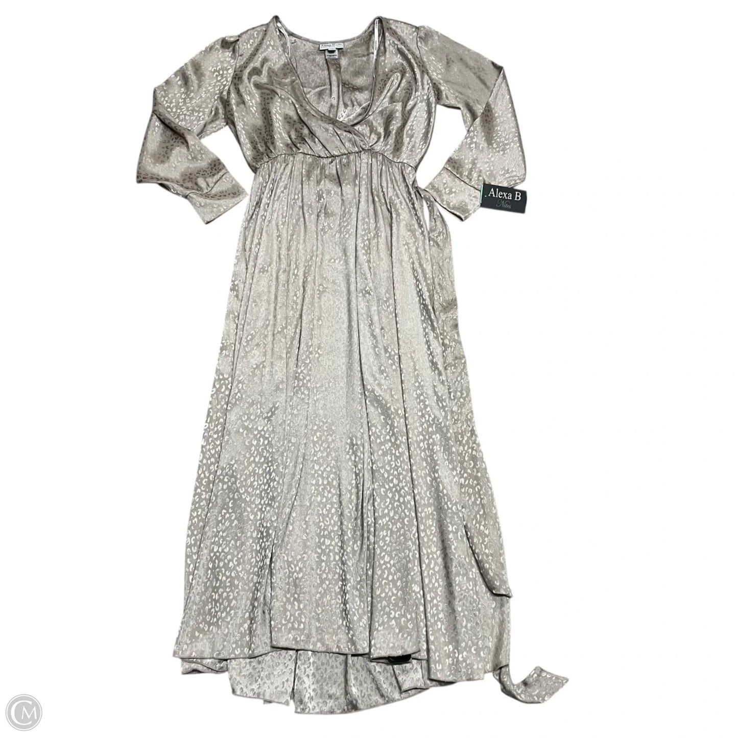 Dress Party Long By Alexa B In Taupe, Size: S