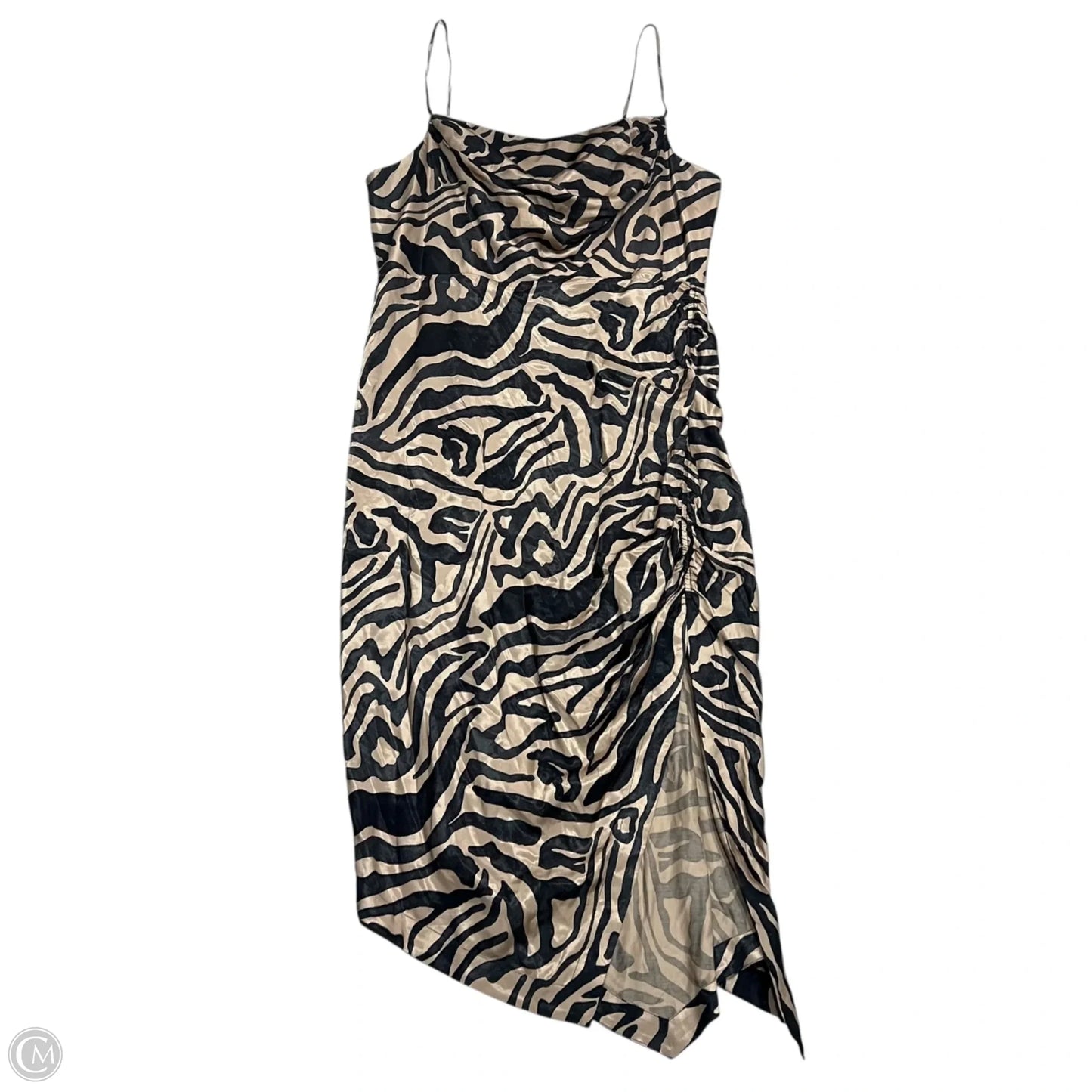 Dress Casual Midi By Anthropologie In Black & Tan, Size: 2x