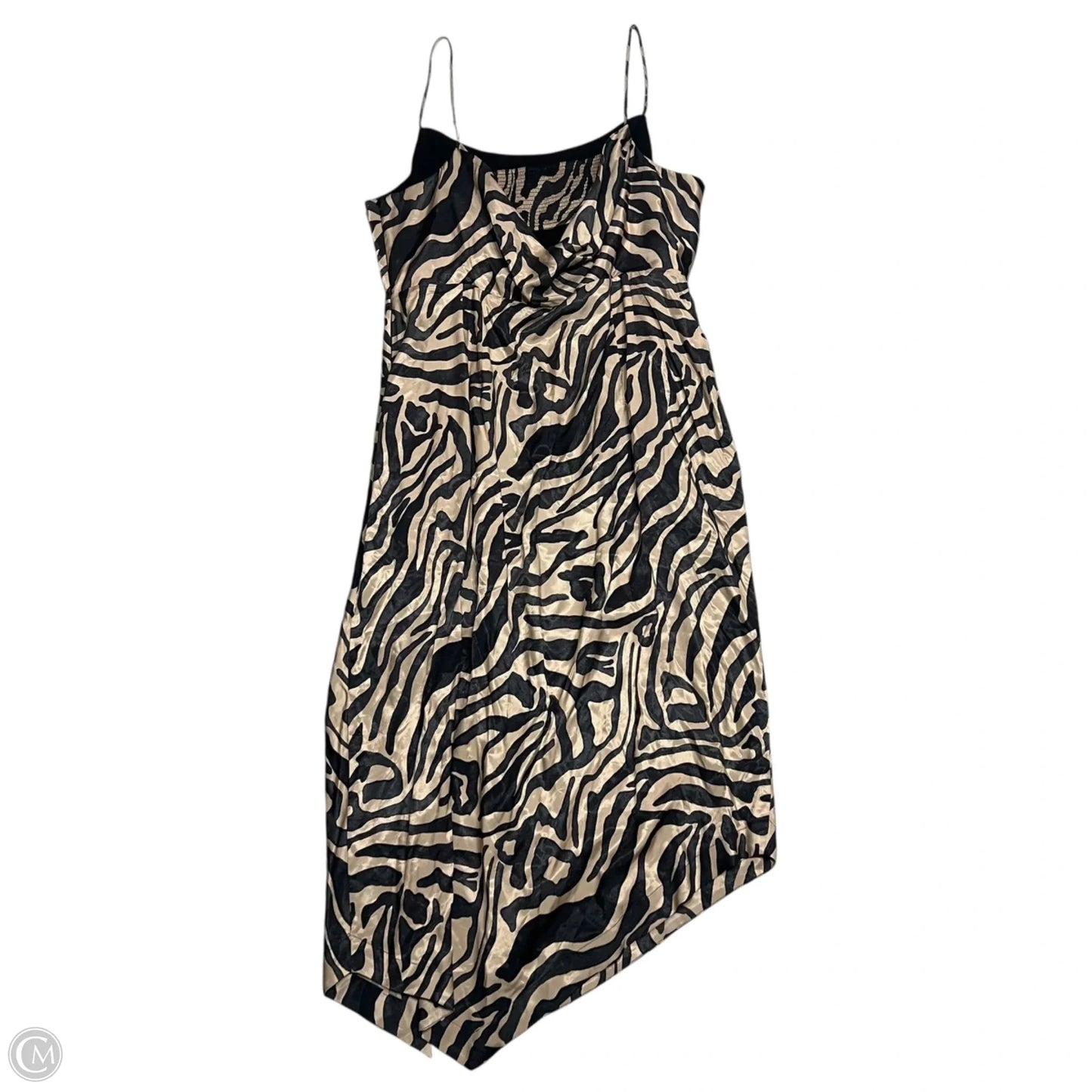 Dress Casual Midi By Anthropologie In Black & Tan, Size: 2x