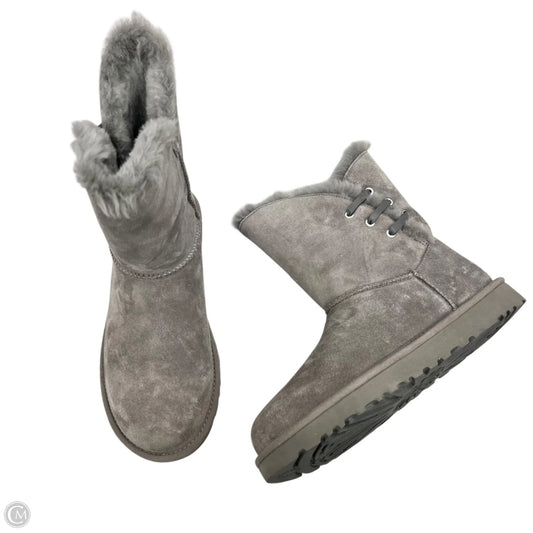 Boots Designer By Ugg In Grey, Size: 8