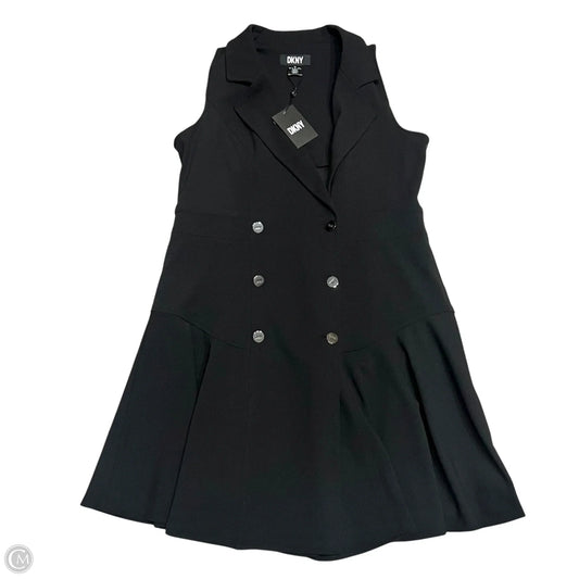 Dress Casual Midi By Dkny In Black, Size: L