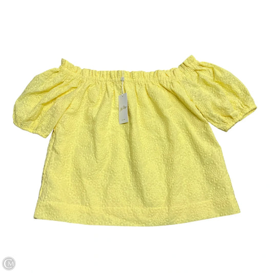 Top Short Sleeve Designer By Lilly Pulitzer In Yellow, Size: Xl