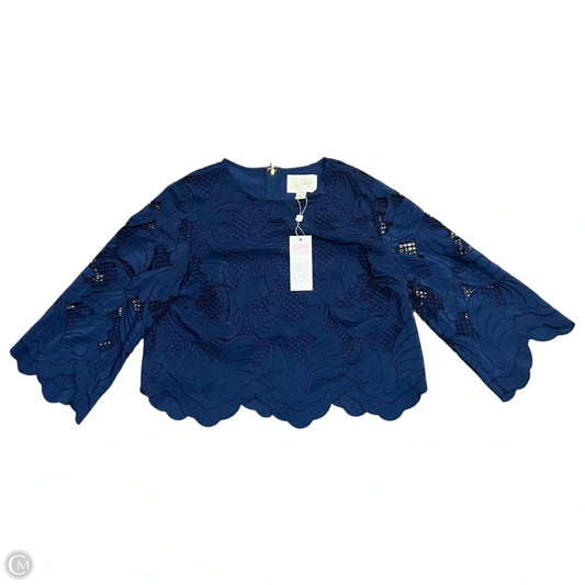 Top Long Sleeve Designer By Lilly Pulitzer In Navy, Size: Xs