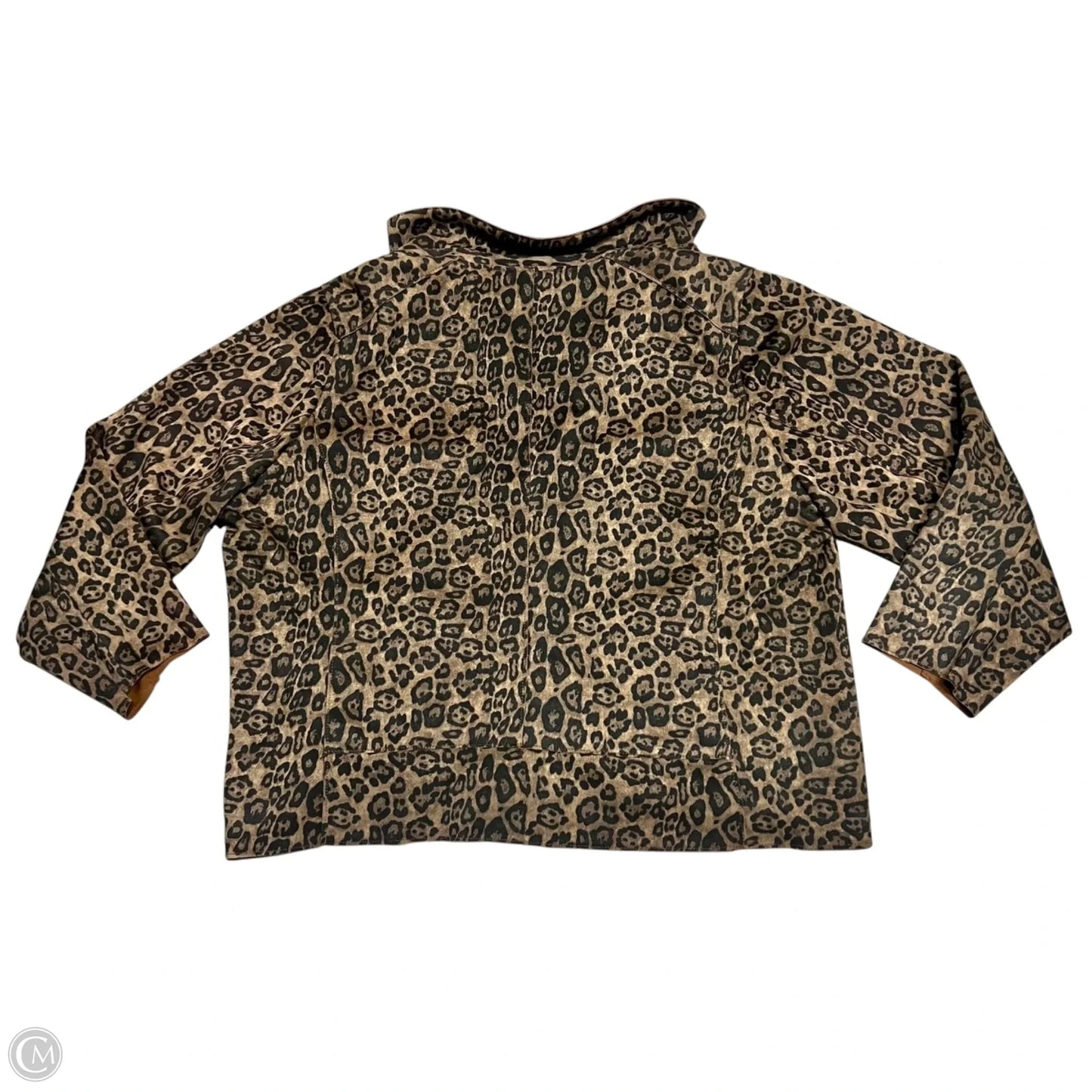 Jacket Moto By Philosophy In Leopard Print, Size: 2x