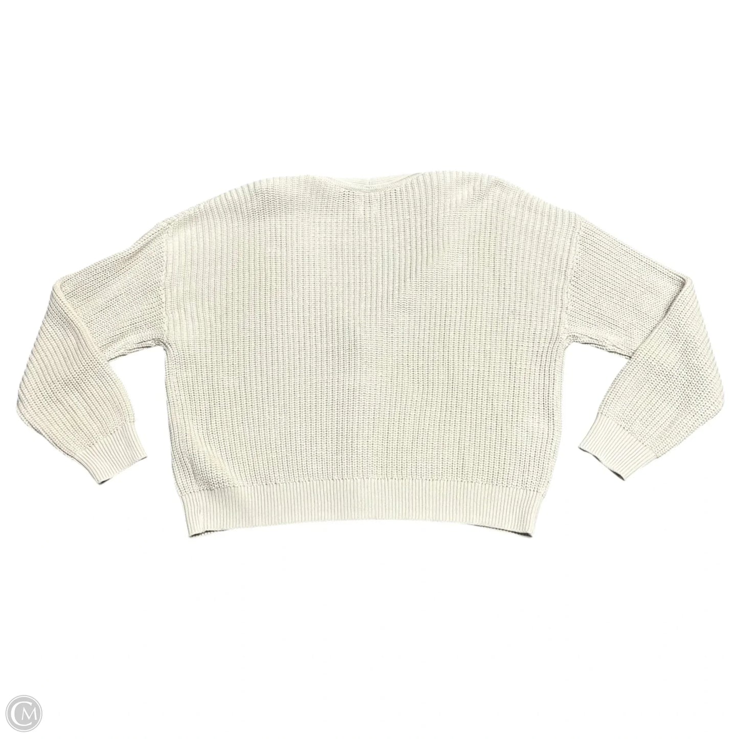 Sweater Cardigan By Gap In Cream, Size: Xl