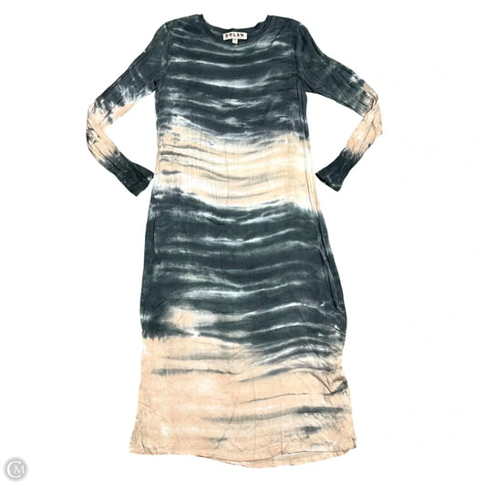 Dress Casual Maxi By Dolan Left Coast In Grey & Tan, Size: Xs