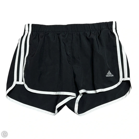 Athletic Shorts By Adidas In Black & White, Size: 4