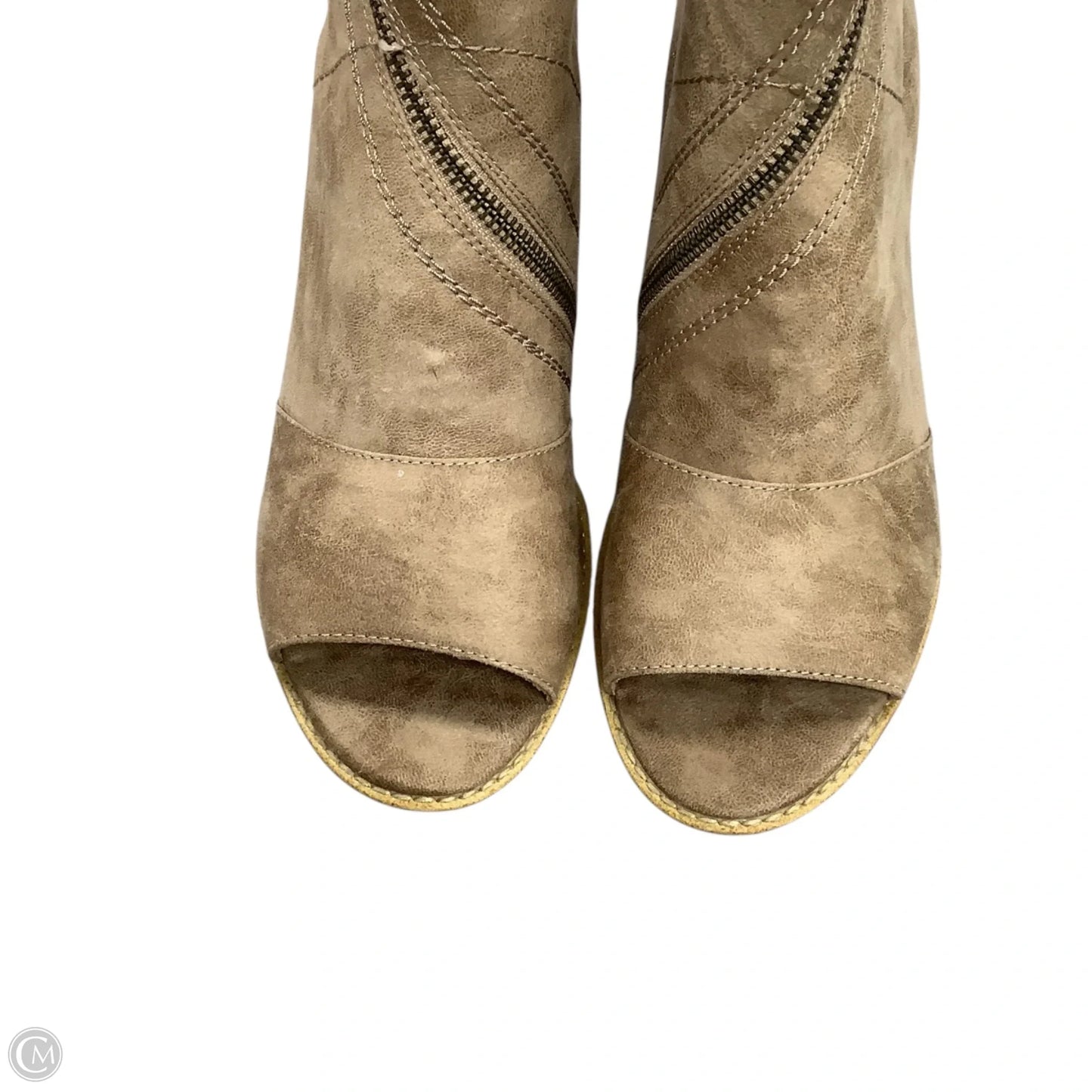 Boots Ankle Heels By White Mountain In Tan, Size: 9.5