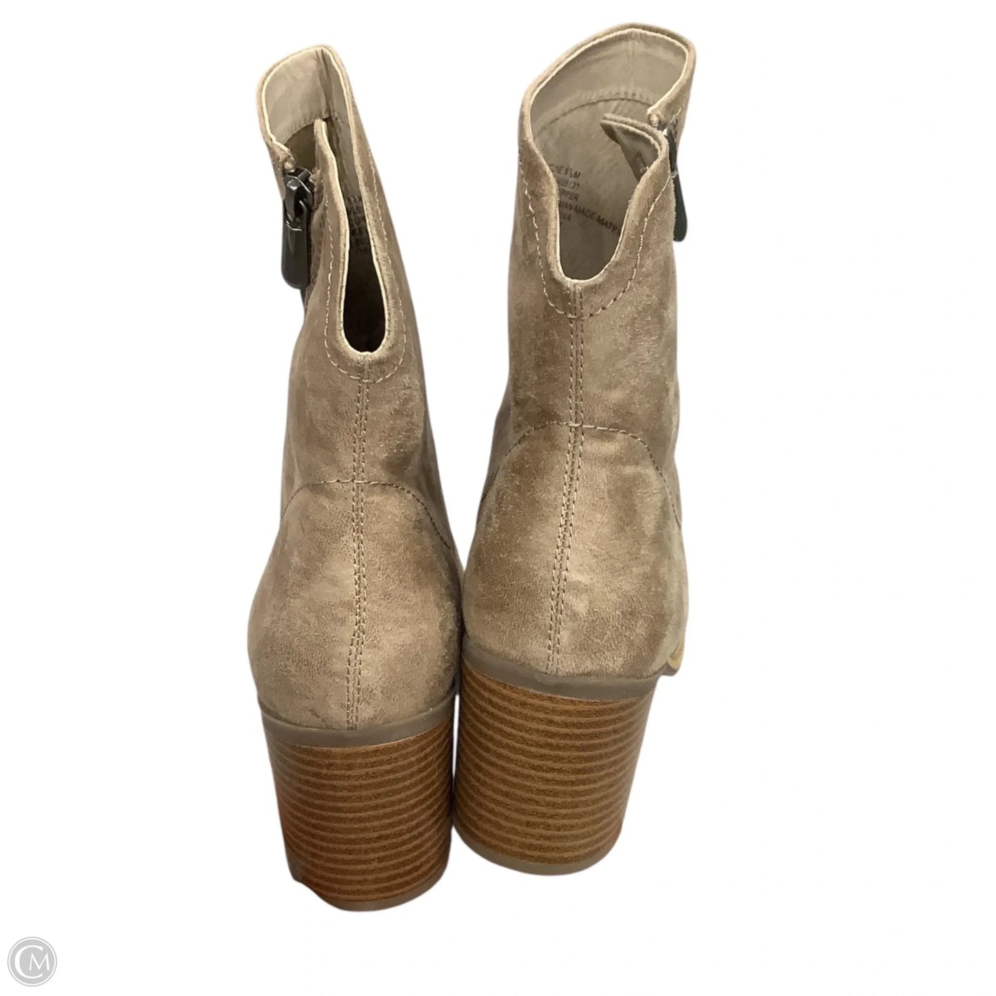 Boots Ankle Heels By White Mountain In Tan, Size: 9.5