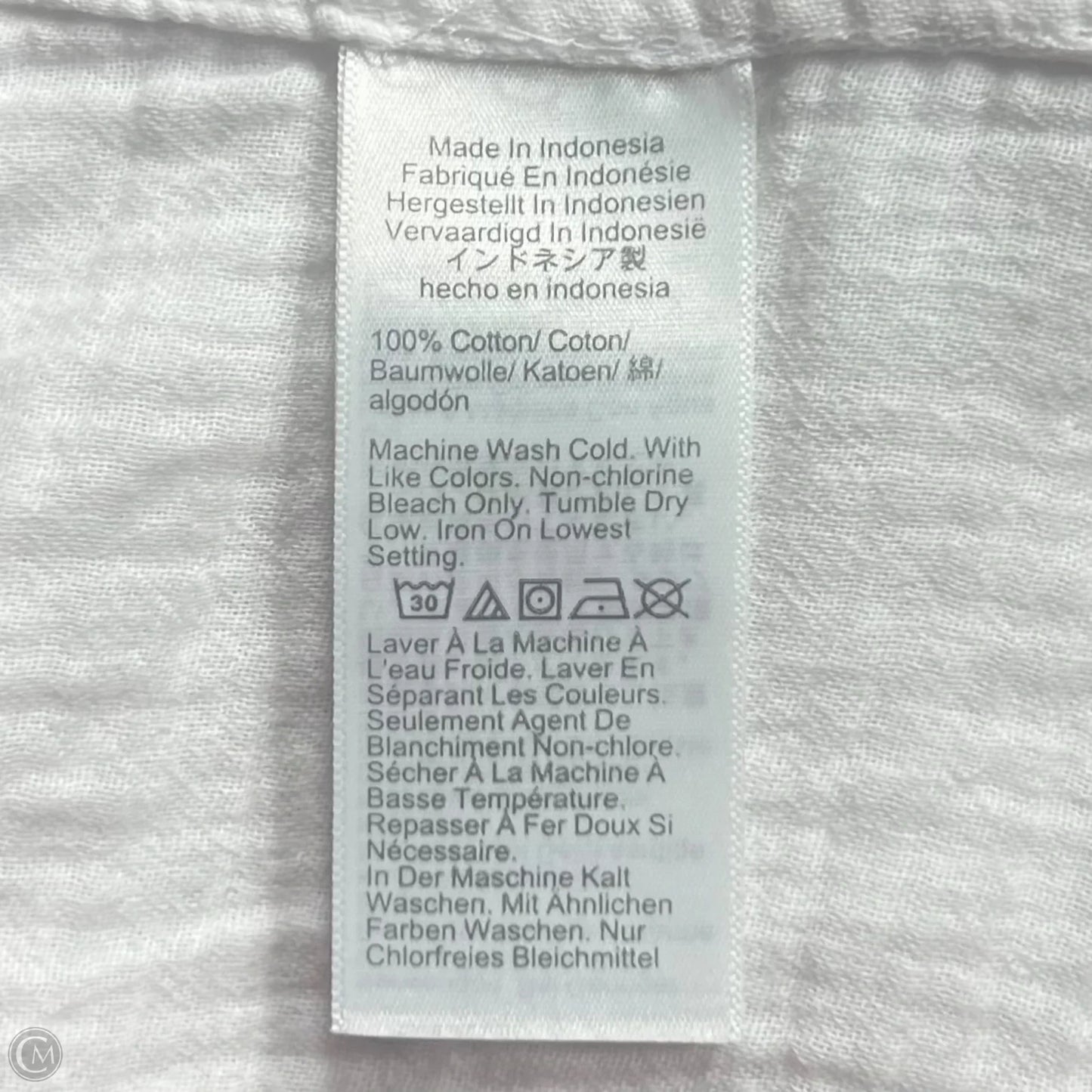 Top Long Sleeve By J. Crew In White, Size: 3x