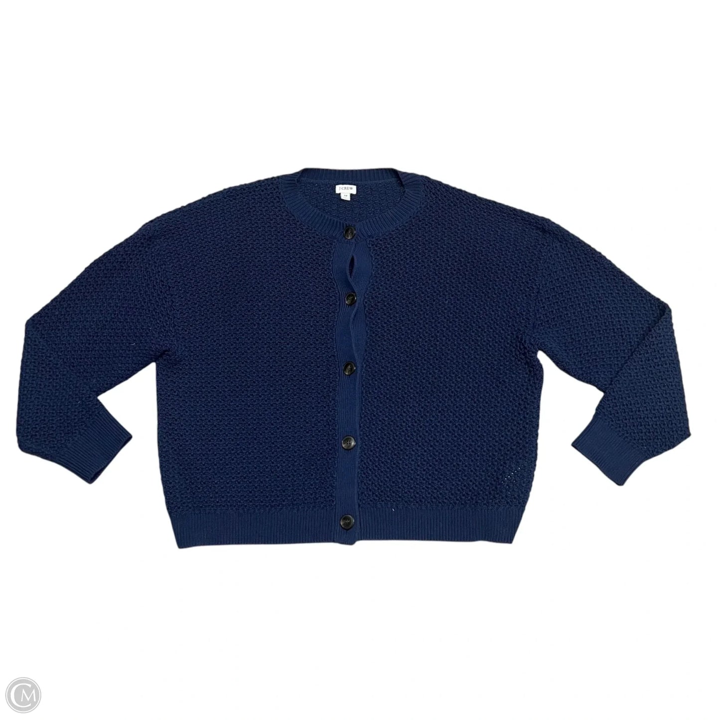 Sweater Cardigan By J. Crew In Blue, Size: 3x