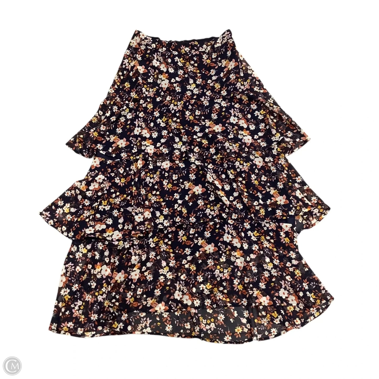 Skirt Maxi By Ann Taylor In Blue & Orange, Size: 6