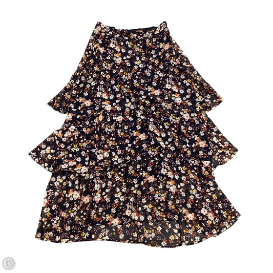 Skirt Maxi By Ann Taylor In Blue & Orange, Size: 6