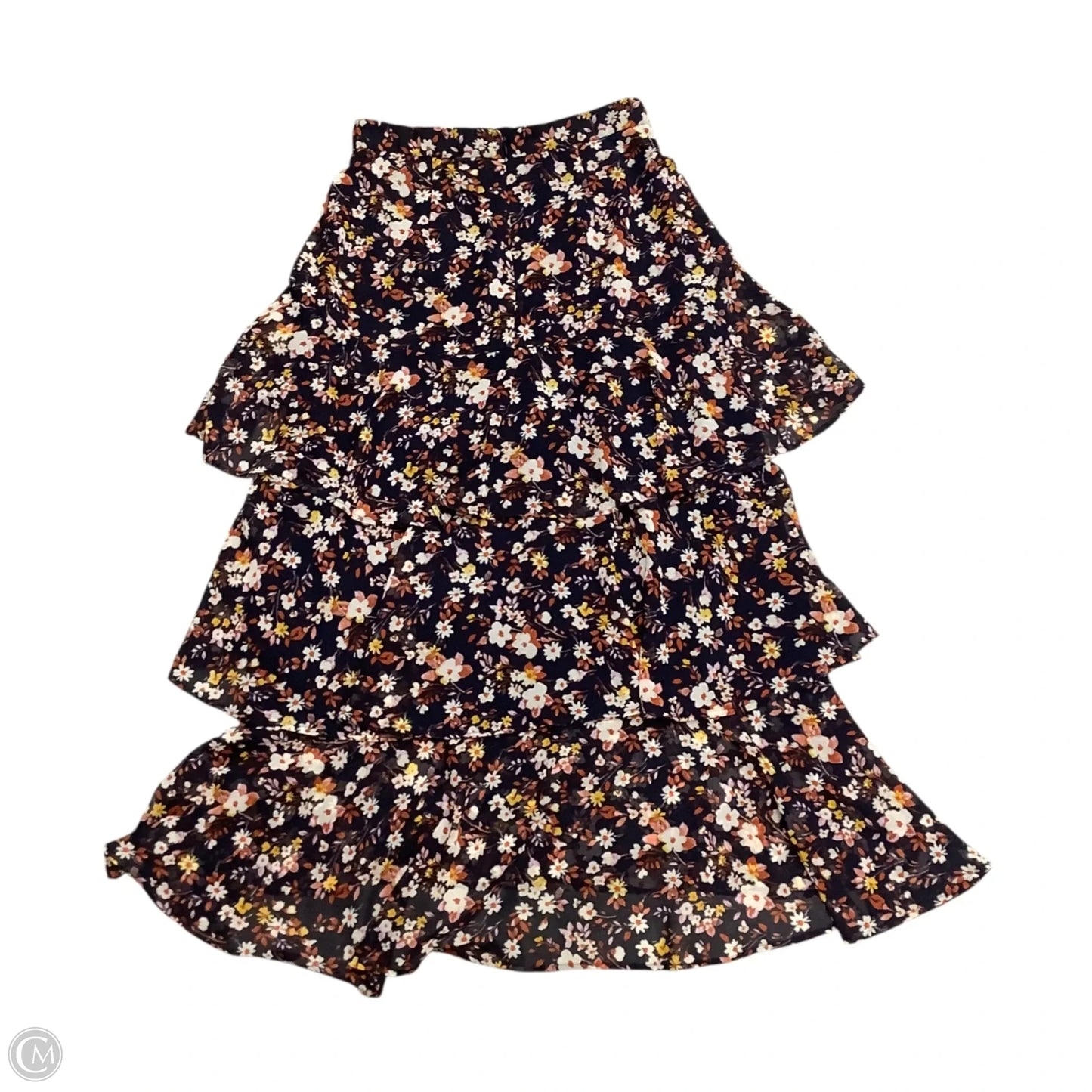 Skirt Maxi By Ann Taylor In Blue & Orange, Size: 6