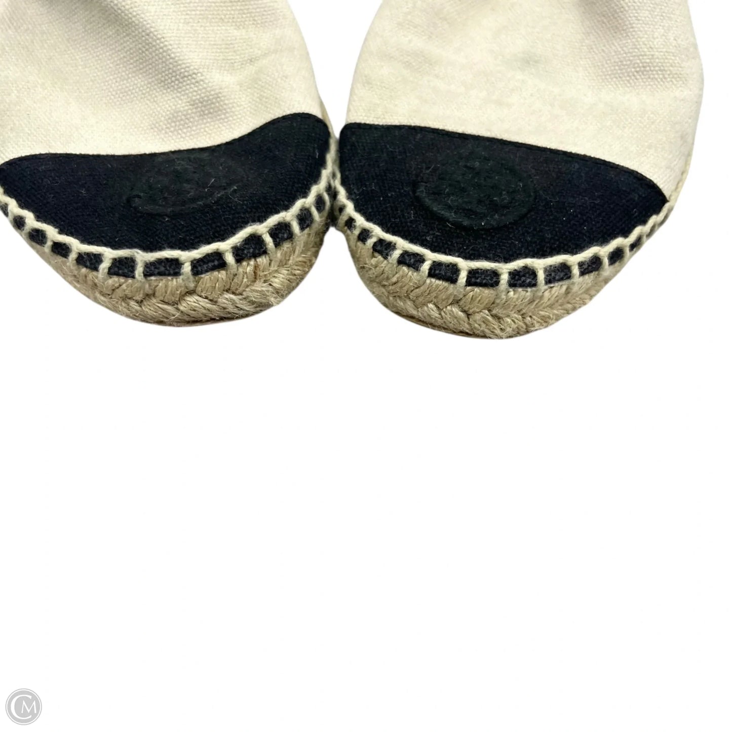 Shoes Designer By Tory Burch In Black & Cream, Size: 6.5