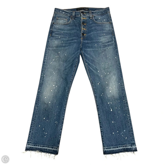 Jeans Straight By Veronica Beard In Blue Denim, Size: 4