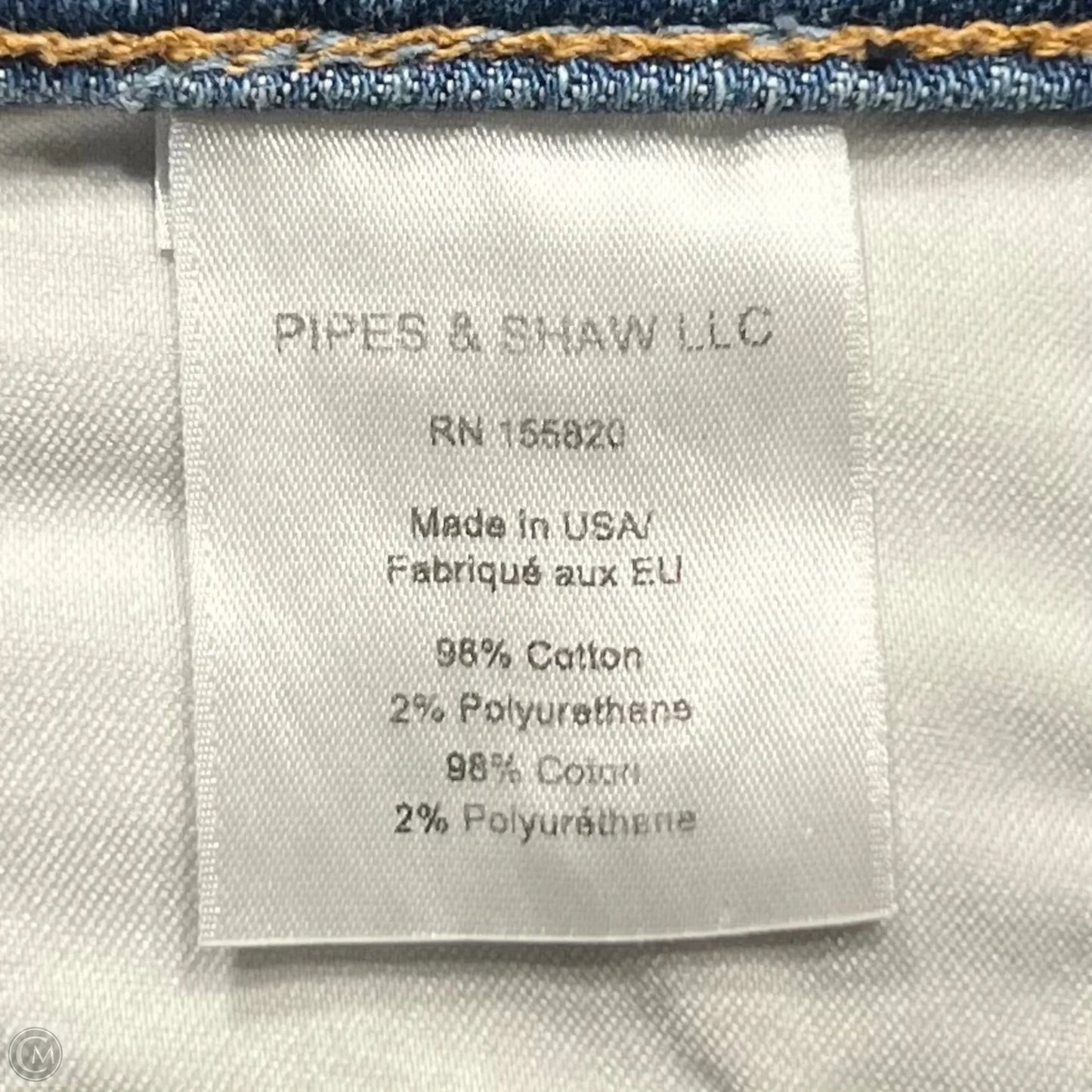 Jeans Straight By Veronica Beard In Blue Denim, Size: 4