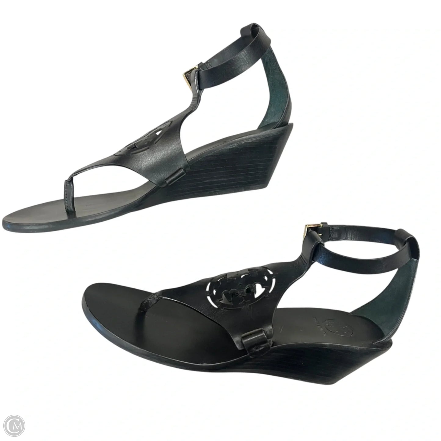 Sandals Designer By Tory Burch In Black, Size: 6.5